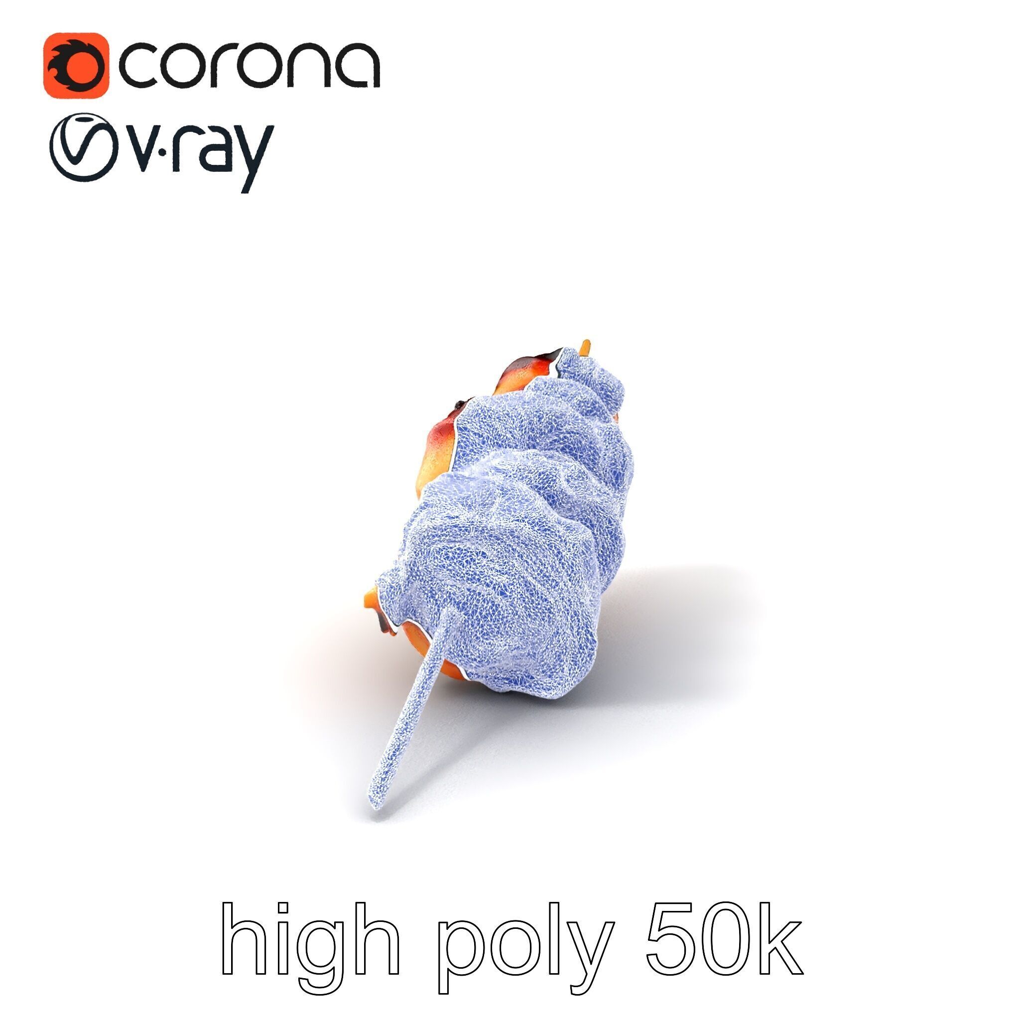 Realistic Pork Skewer model pack Low-poly 3D model_1