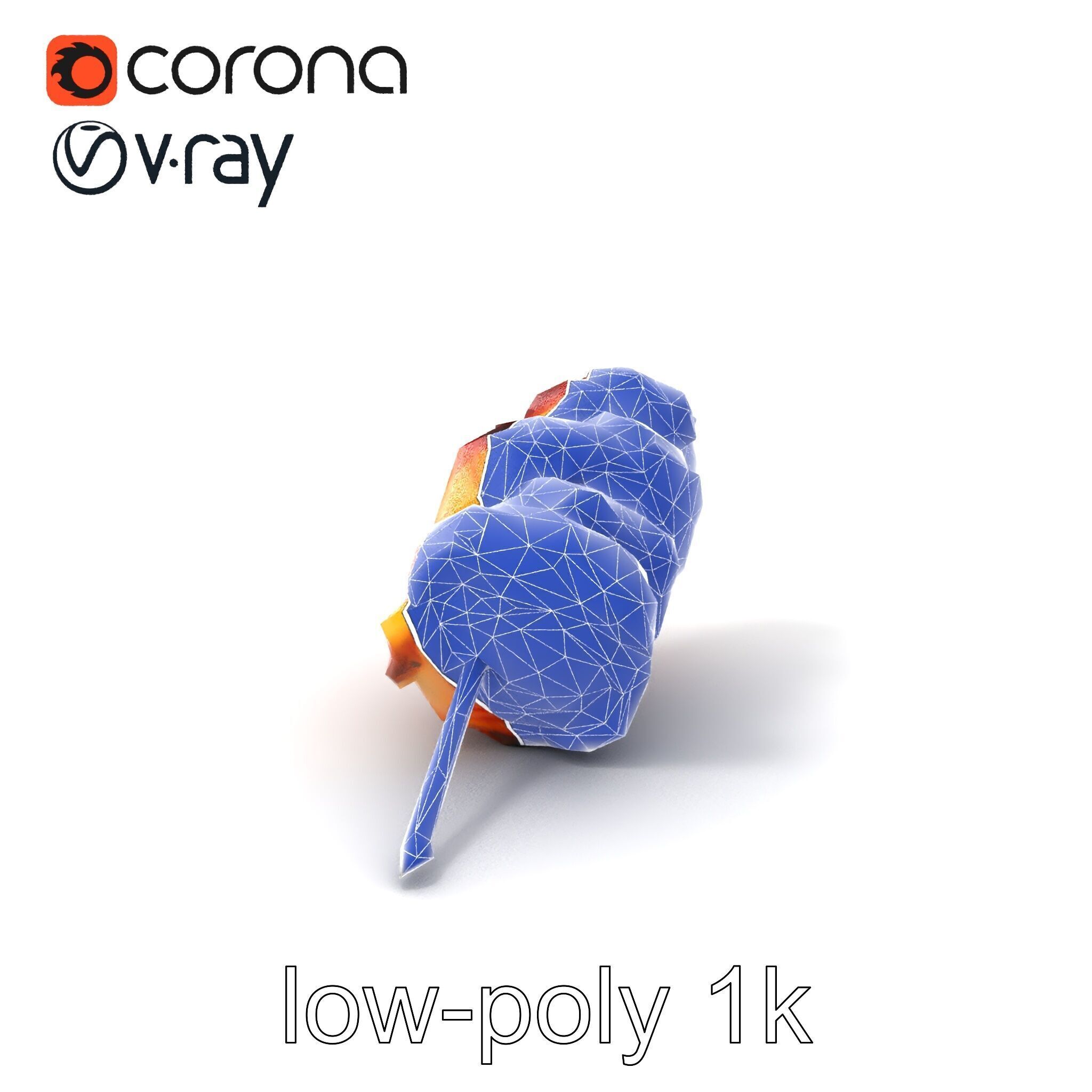Realistic Pork Skewer model pack Low-poly 3D model_6