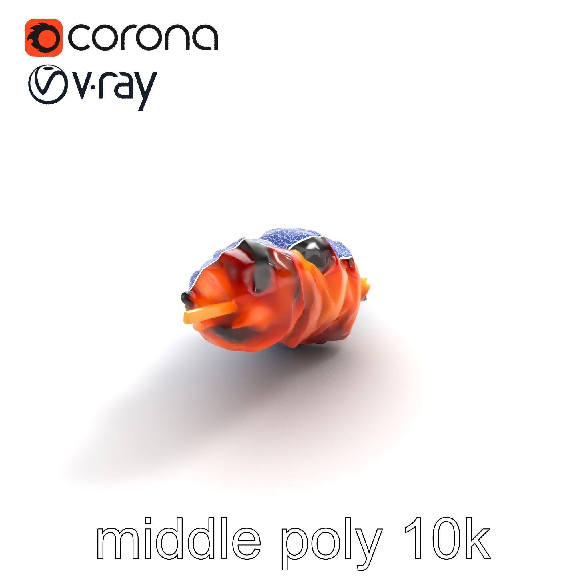 Realistic Pork Skewer model pack Low-poly 3D model_10