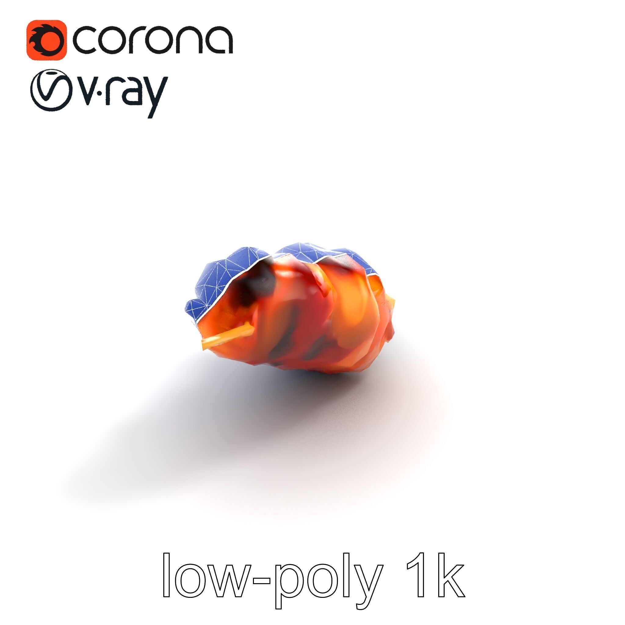 Realistic Pork Skewer model pack Low-poly 3D model_29