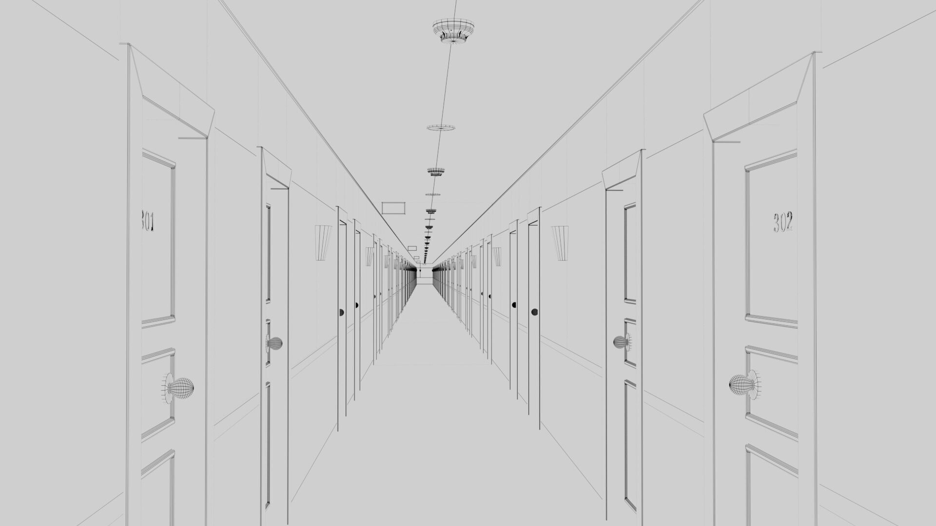 The Endless Corridor 3D model_8