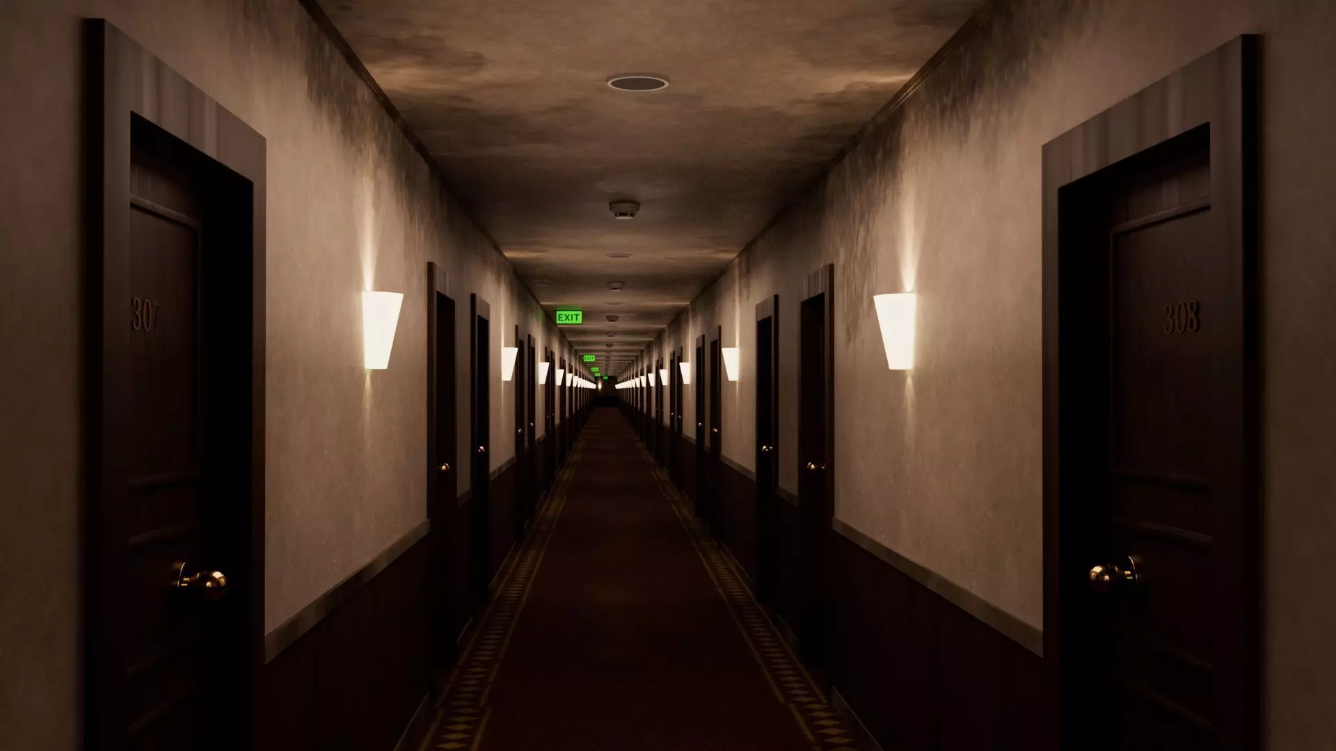 The Endless Corridor 3D model_0