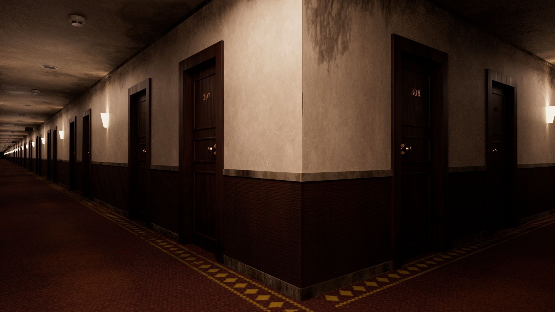 The Endless Corridor 3D model_4