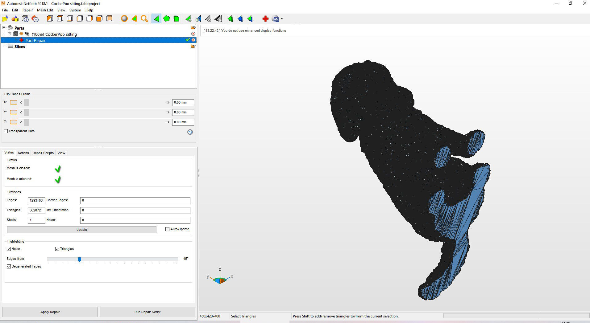 CockerPoo sitting 3D print model_12