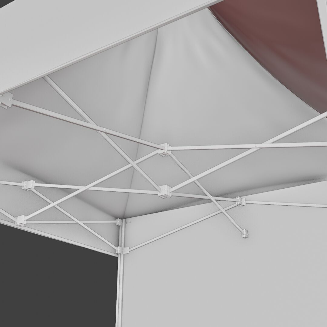 tent Event 1 Low-poly 3D model_5