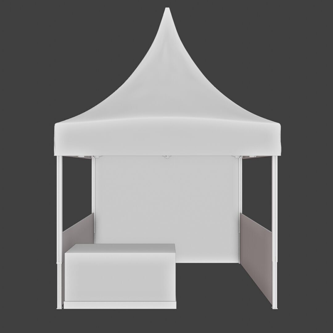 tent Event 1 Low-poly 3D model_3