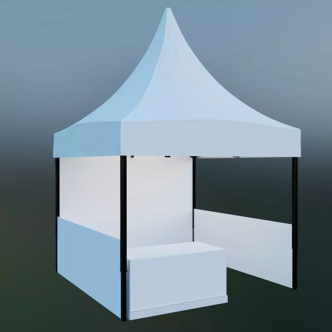 tent Event 1 Low-poly 3D model_0