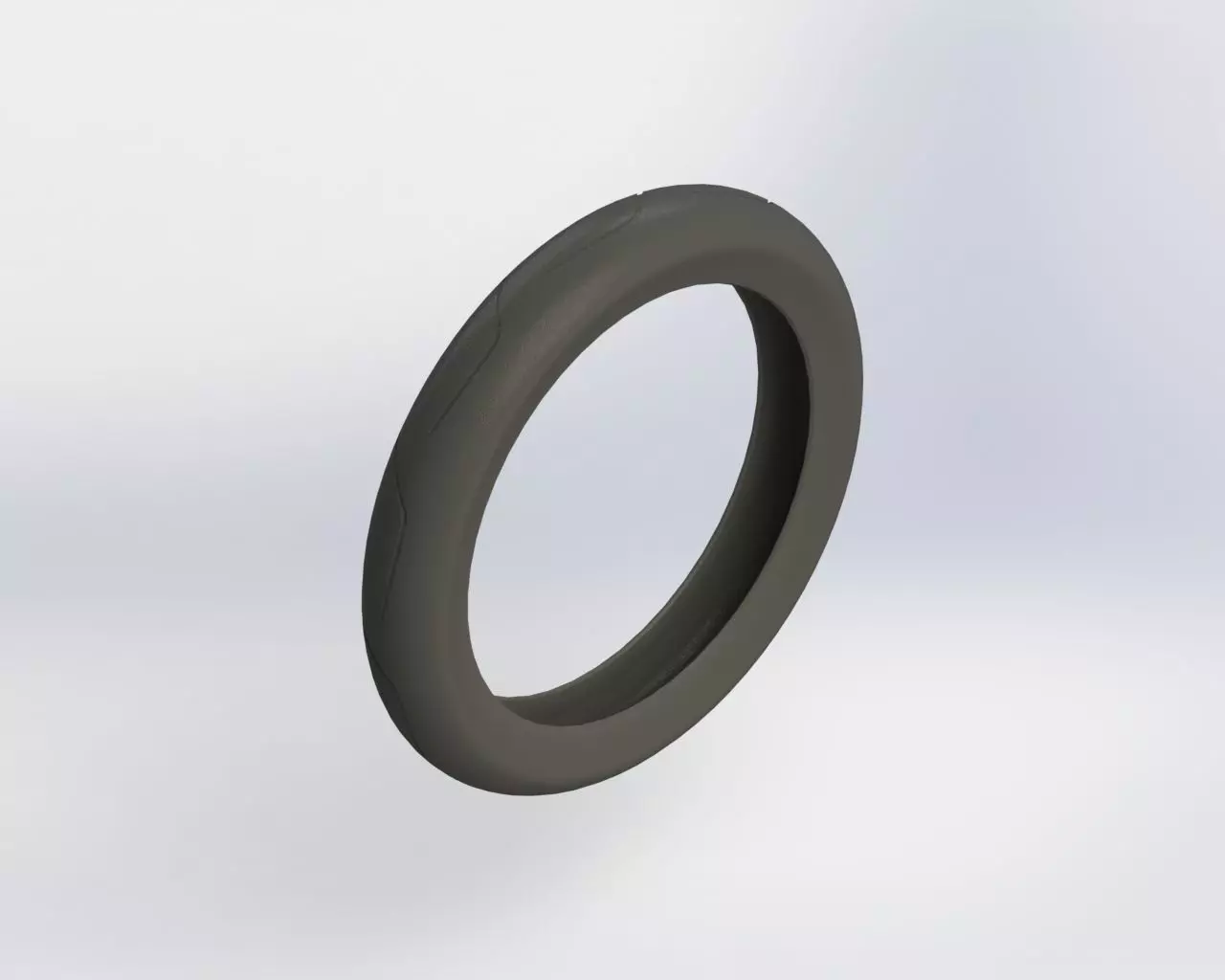 Motorcycle Tire Low-poly 3D model_0