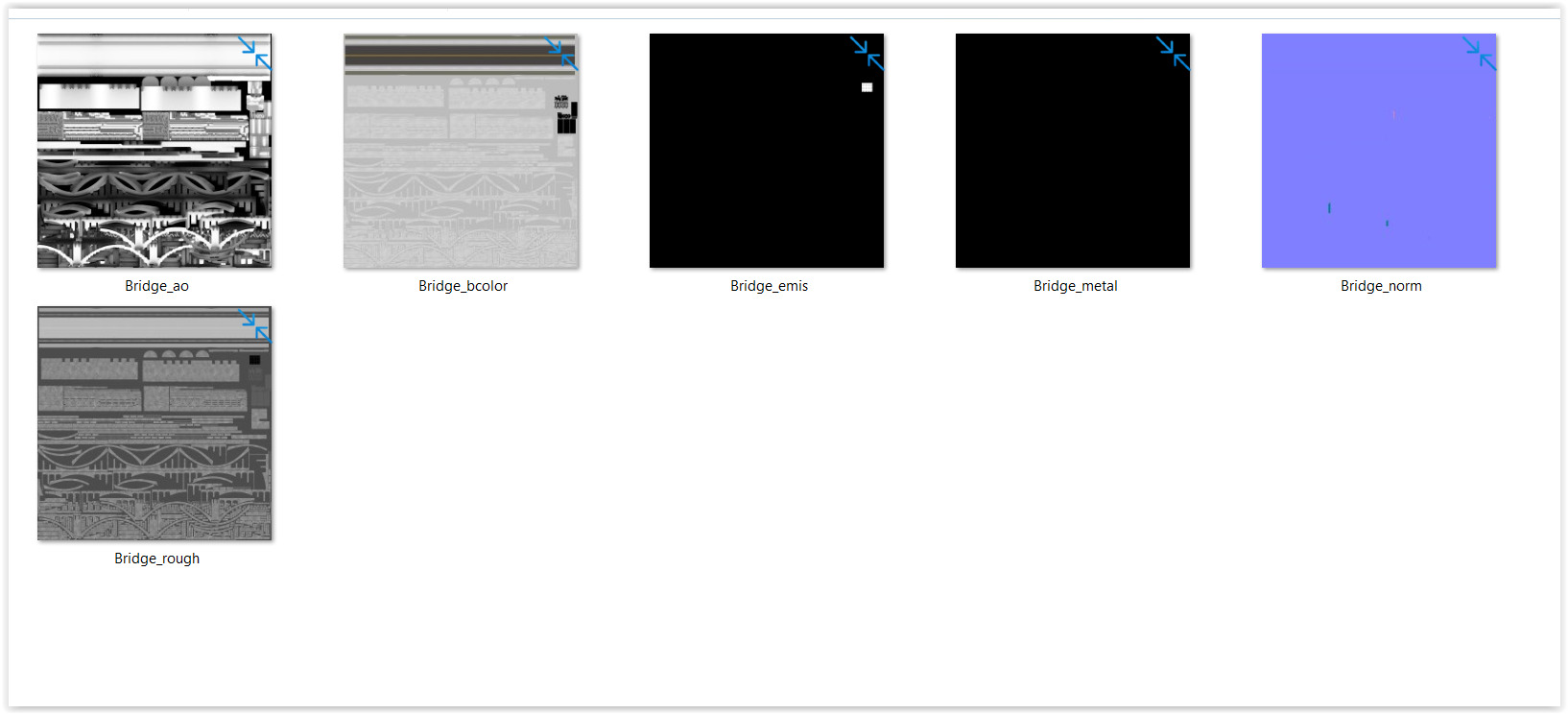 Road bridge PBR 3D model_8