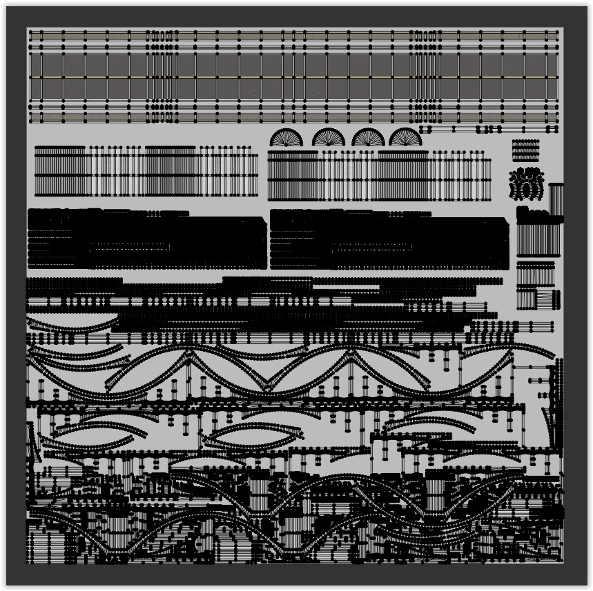 Road bridge PBR 3D model_7