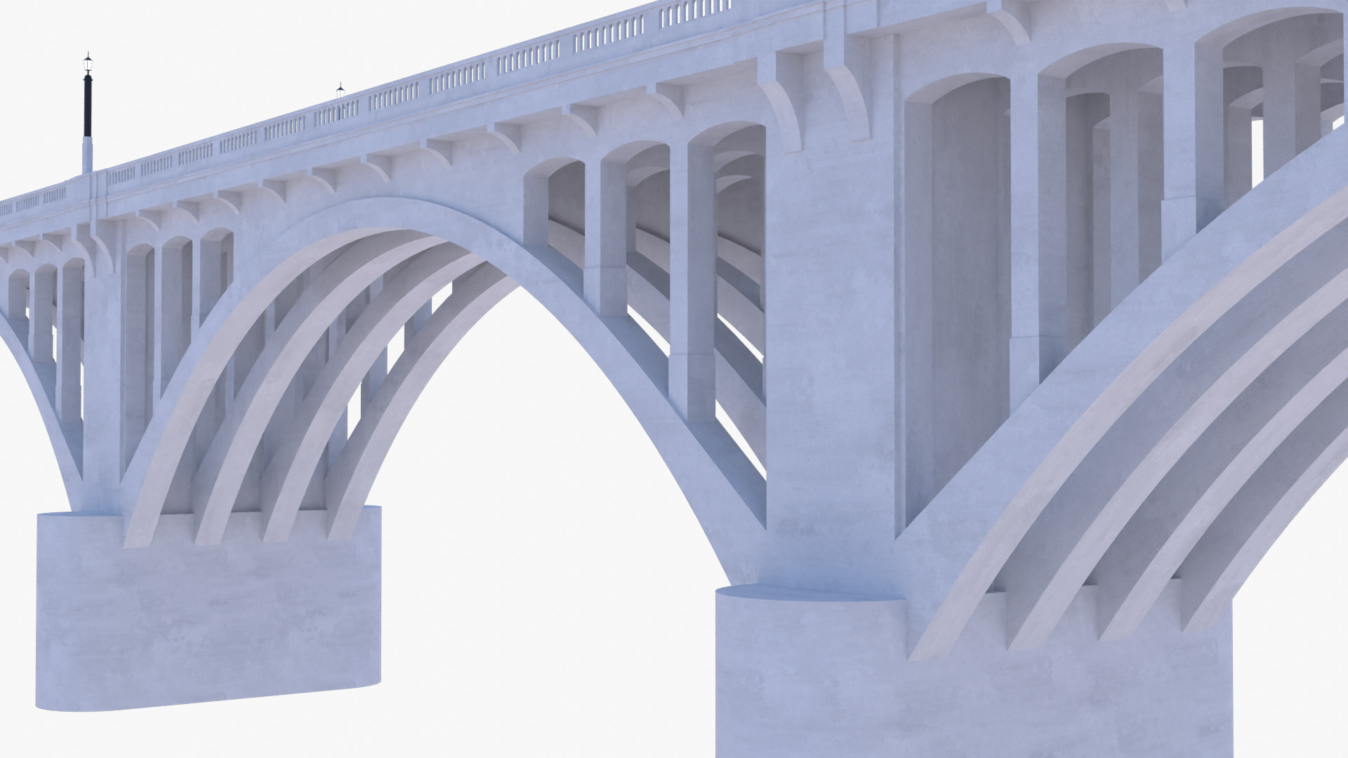 Road bridge PBR 3D model_5