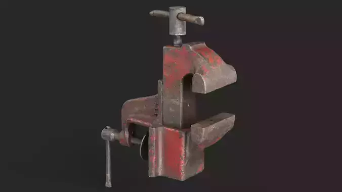 Old Metal Clamps Low-poly 3D model