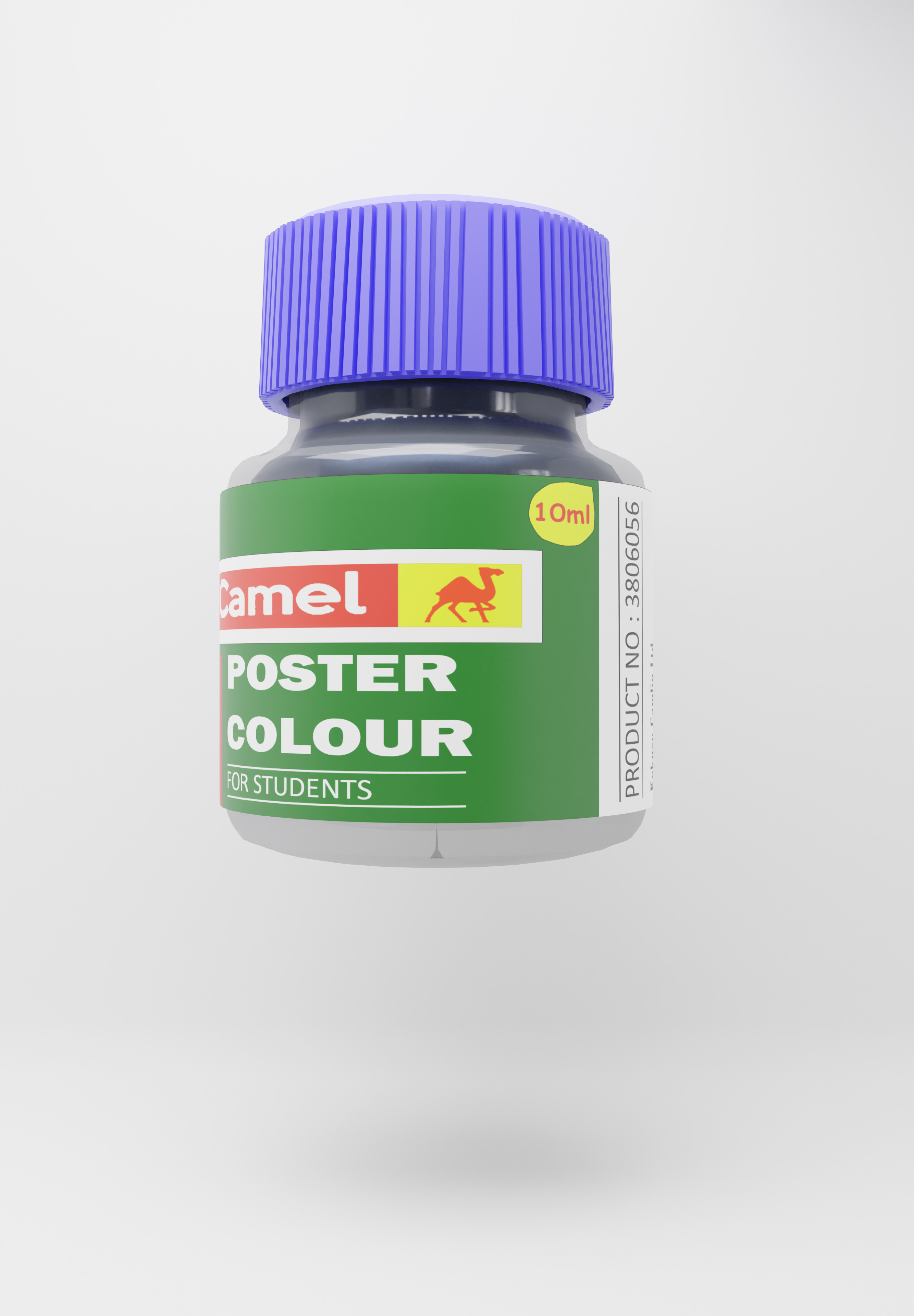 Camlin Kukoyu Poster Colours - A Vibrant 3D Showcase Low-poly 3D model_3