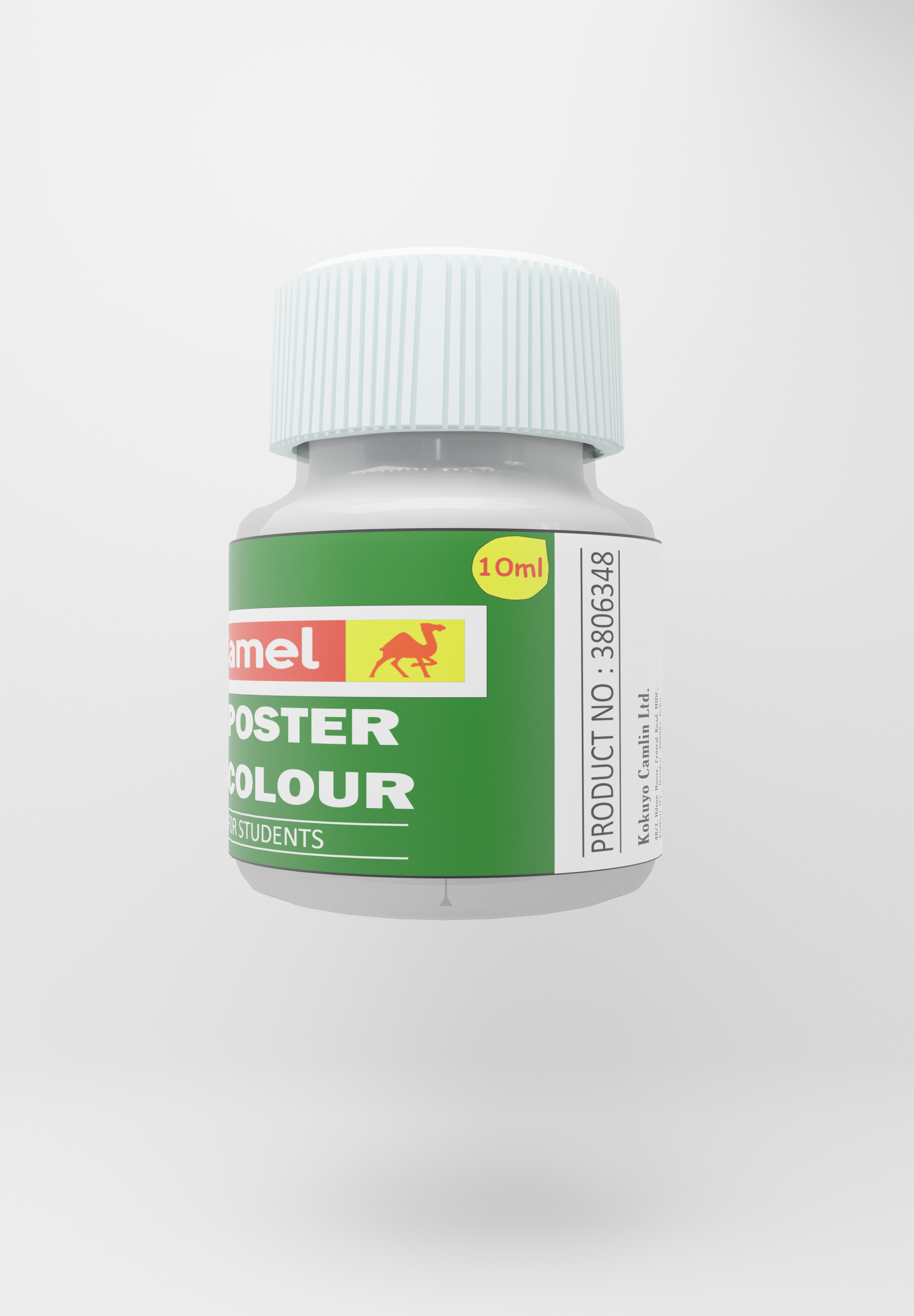 Camlin Kukoyu Poster Colours - A Vibrant 3D Showcase Low-poly 3D model_8