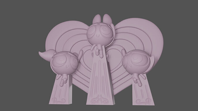 Power Puff Girls - Statue 3D print model