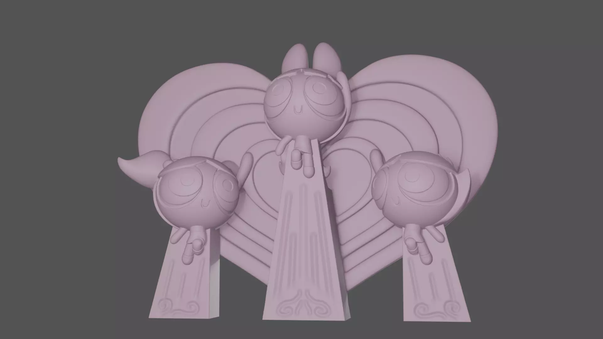 Power Puff Girls - Statue 3D print model_0