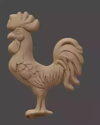 Relieve gallo heraldico