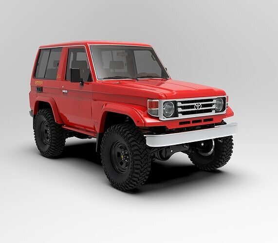 Toyota Land Cruiser J70 3D model