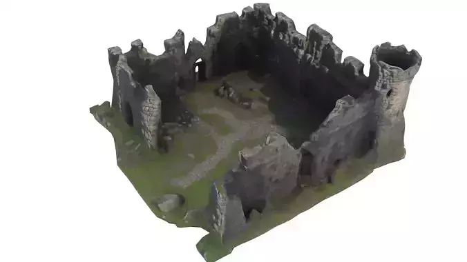 medieval castle 02 Low-poly 3D model medieval castle 02 Low-poly 3D model