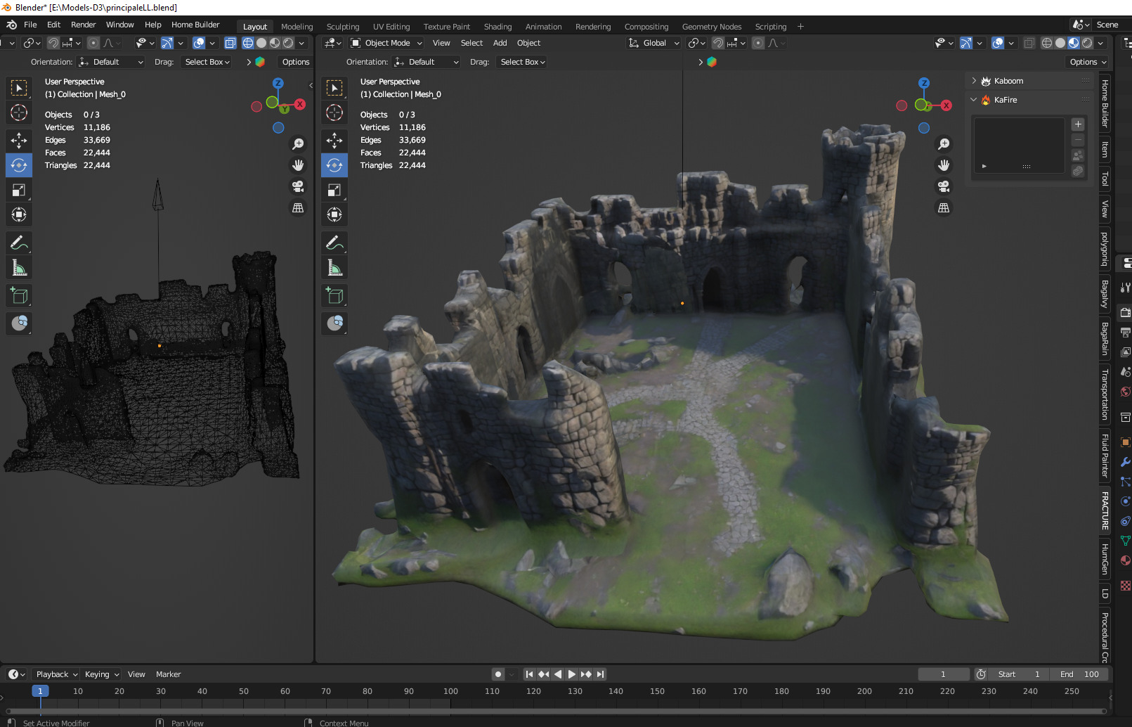 medieval castle 02 Low-poly 3D model_1