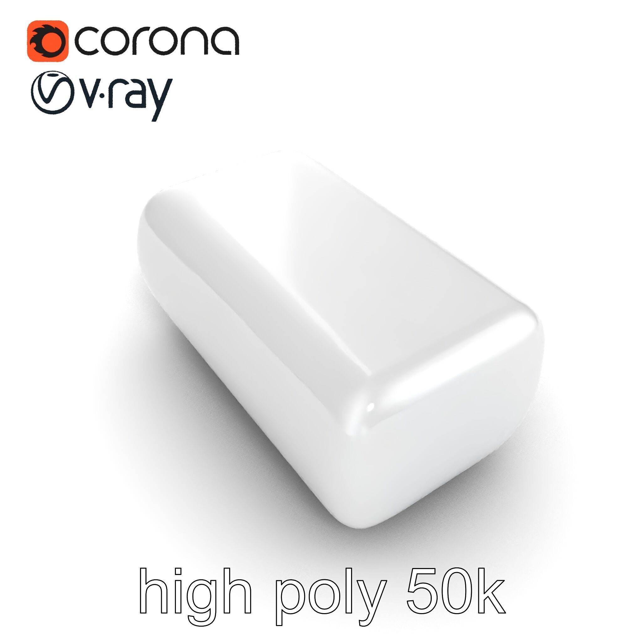 Curved Rectangle Smooth Edges model pack Low-poly 3D model_30