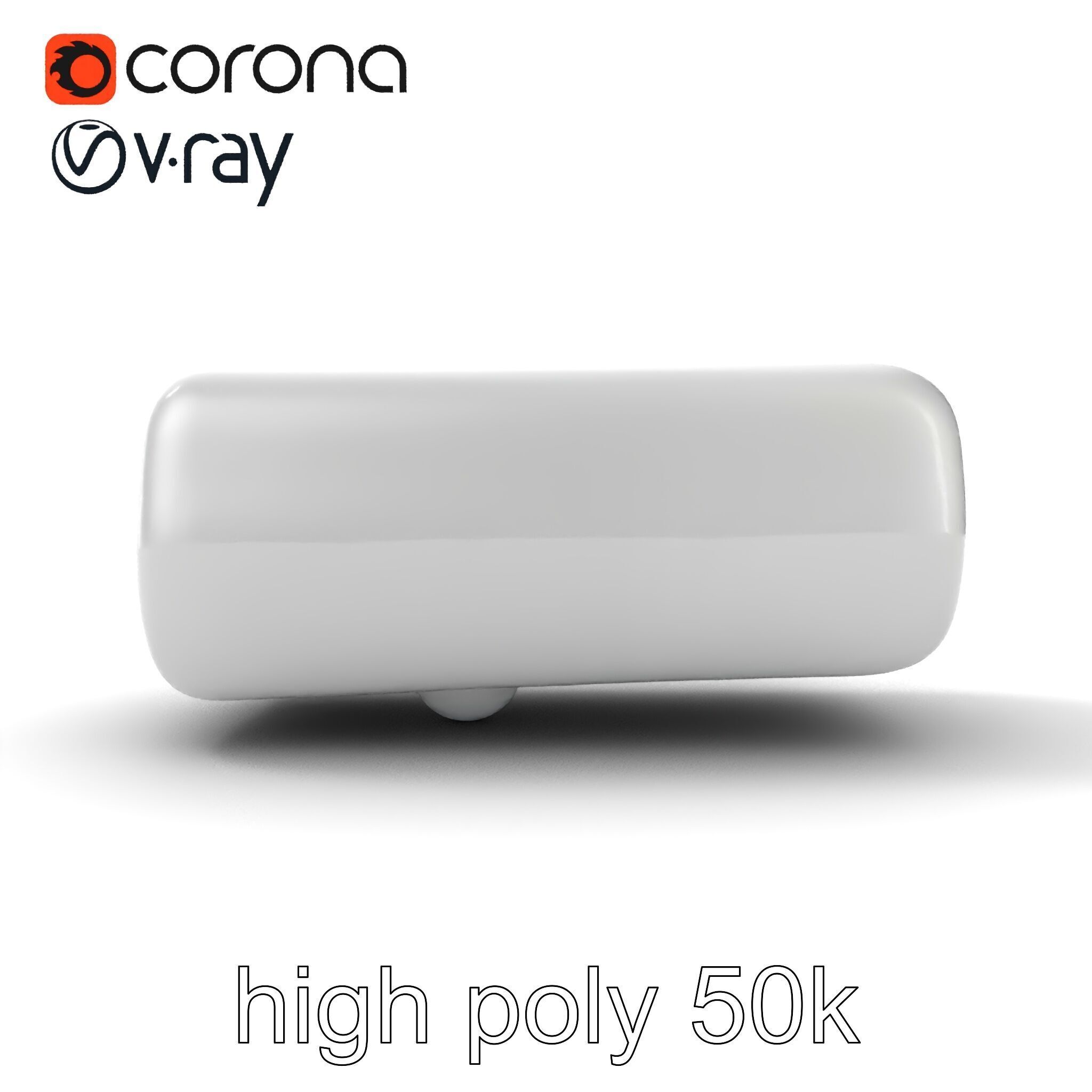 Curved Rectangle Smooth Edges model pack Low-poly 3D model_24