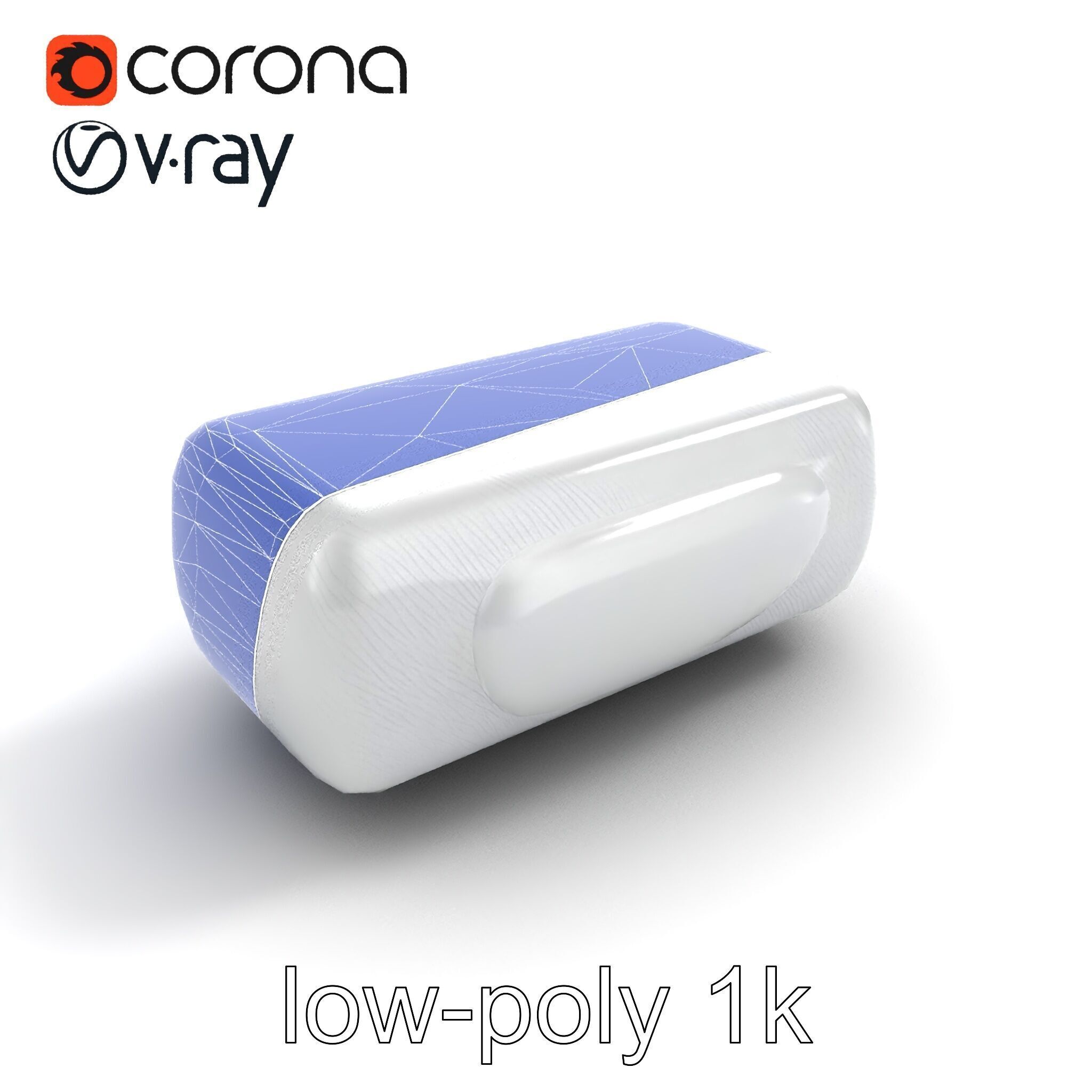 Curved Rectangle Smooth Edges model pack Low-poly 3D model_29