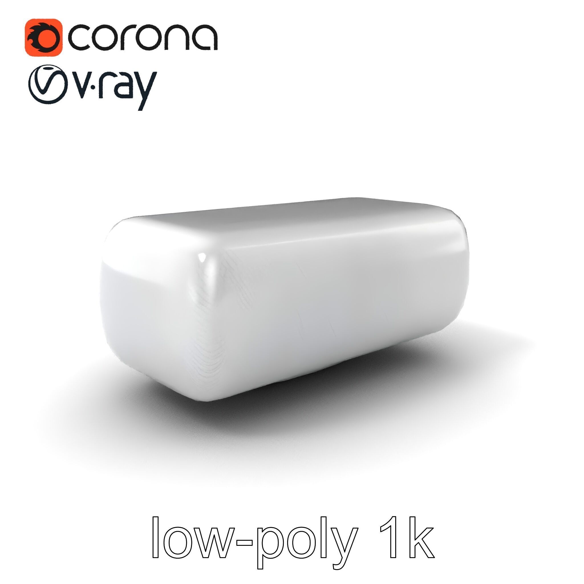 Curved Rectangle Smooth Edges model pack Low-poly 3D model_5