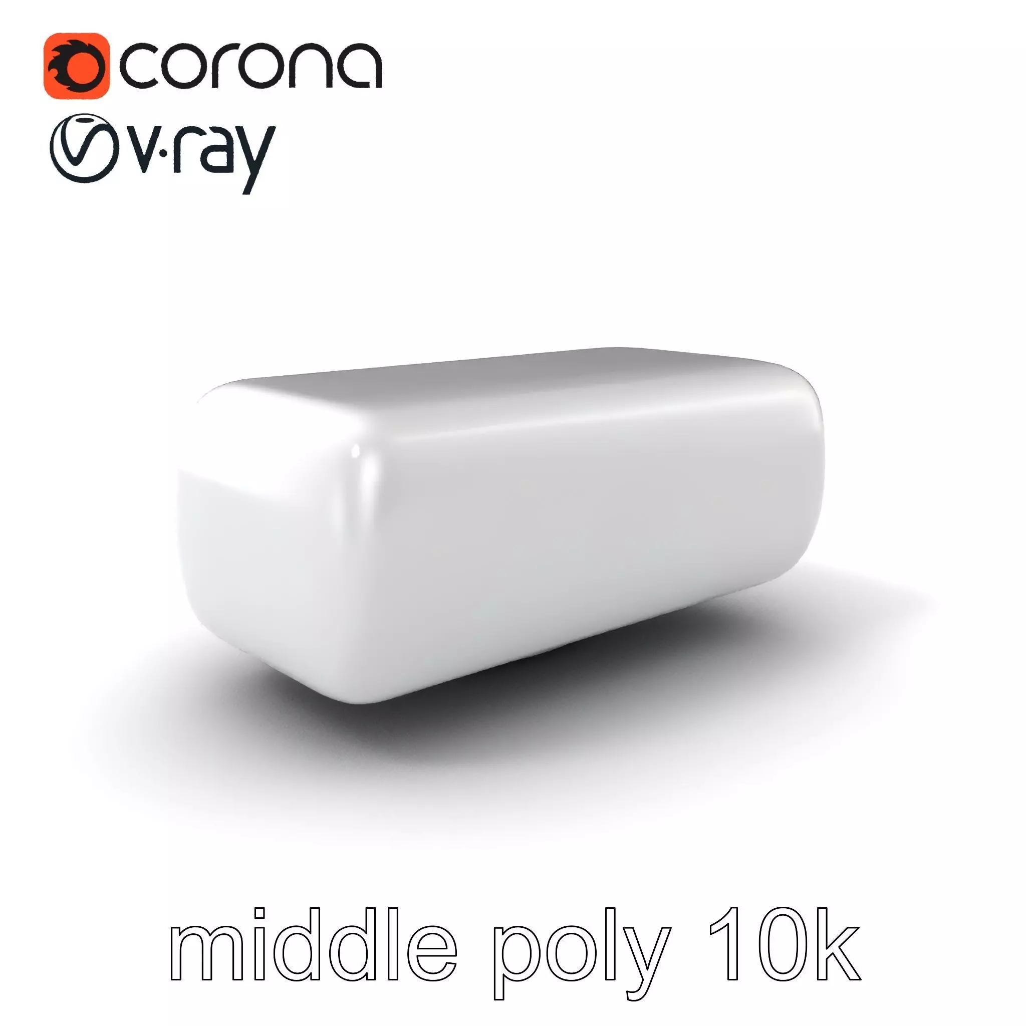 Curved Rectangle Smooth Edges model pack Low-poly 3D model_0