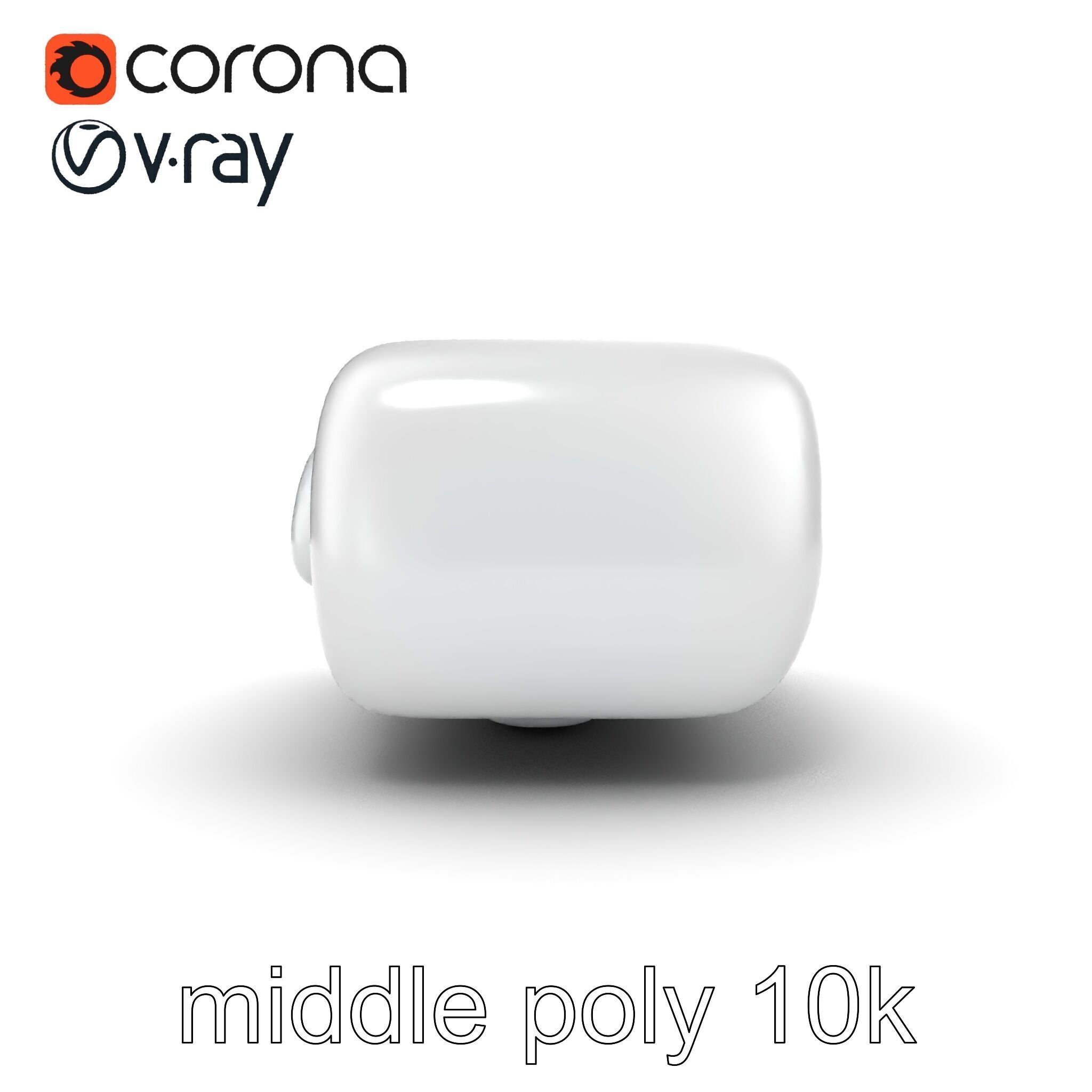 Curved Rectangle Smooth Edges model pack Low-poly 3D model_26