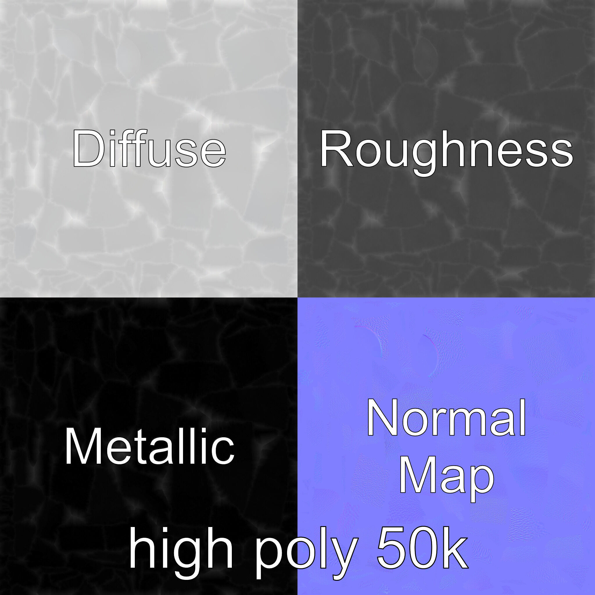 Curved Rectangle Smooth Edges model pack Low-poly 3D model_3