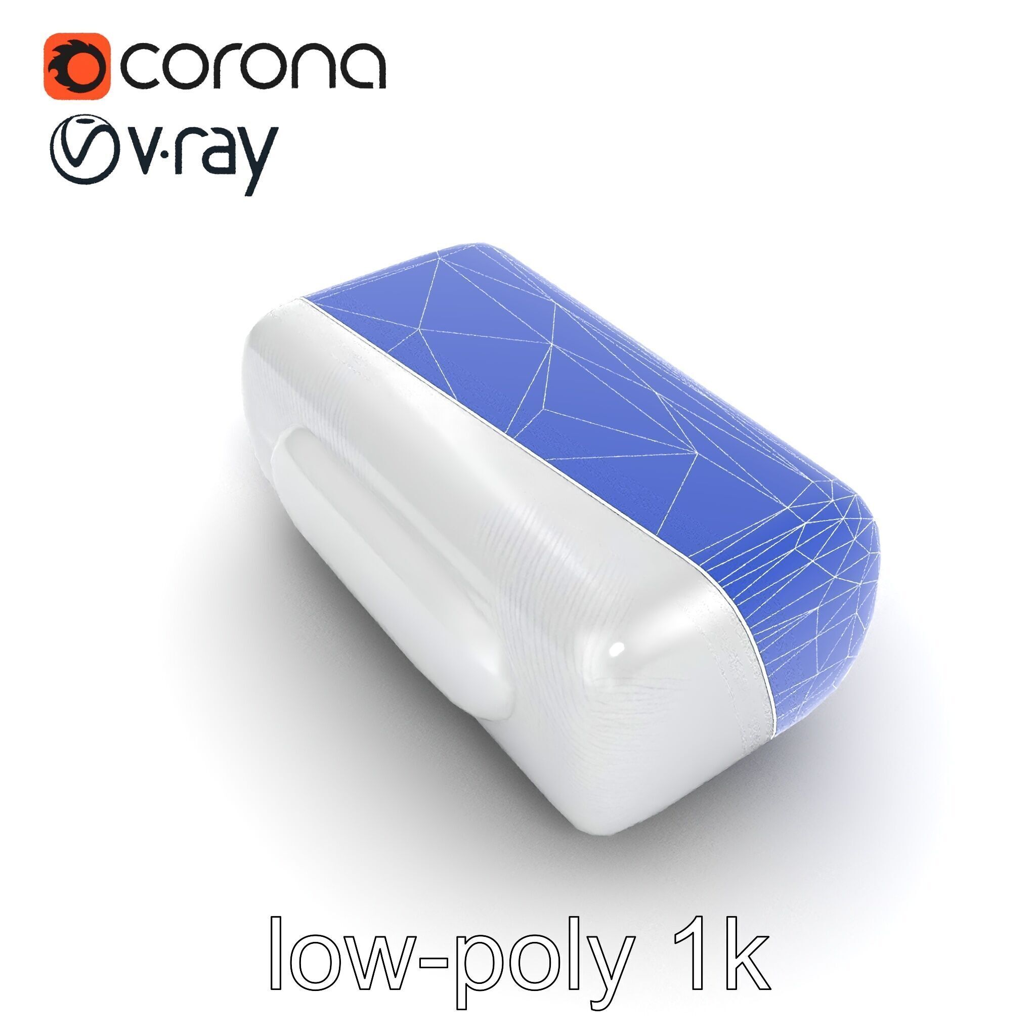 Curved Rectangle Smooth Edges model pack Low-poly 3D model_19