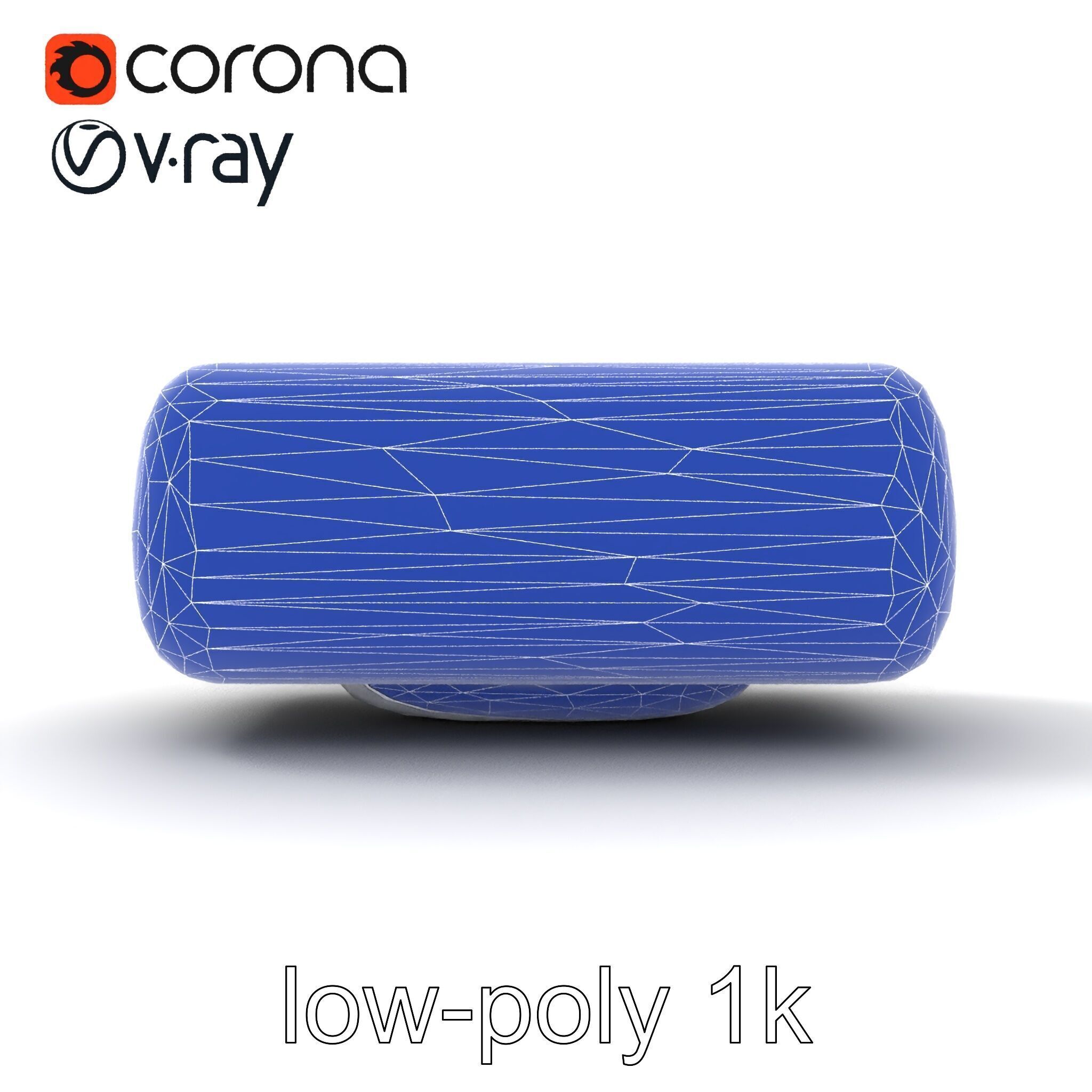 Curved Rectangle Smooth Edges model pack Low-poly 3D model_14