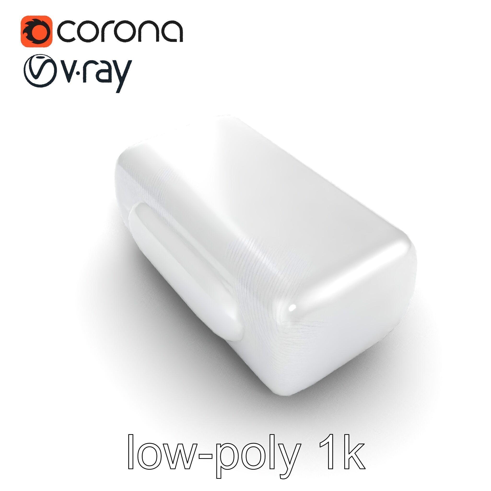 Curved Rectangle Smooth Edges model pack Low-poly 3D model_16