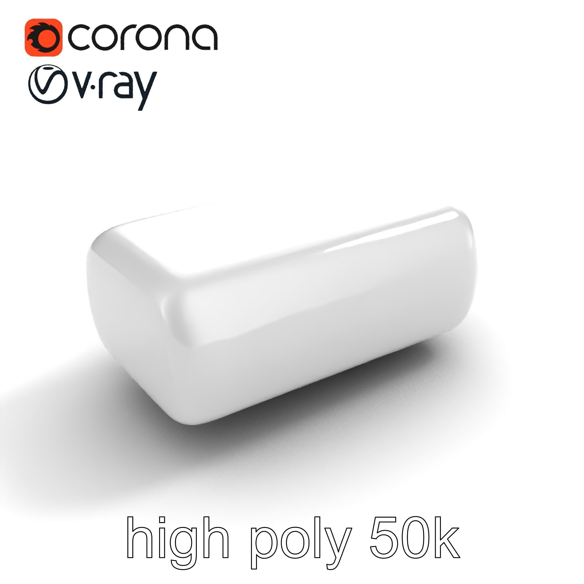 Curved Rectangle Smooth Edges model pack Low-poly 3D model_13