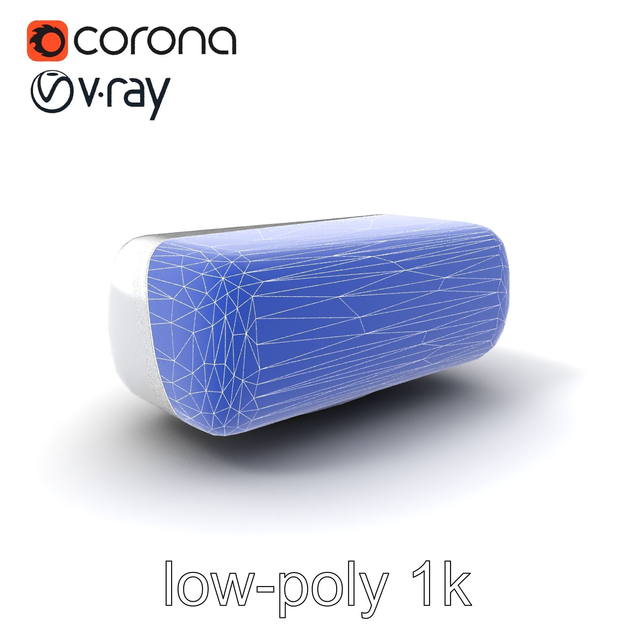 Curved Rectangle Smooth Edges model pack Low-poly 3D model_7