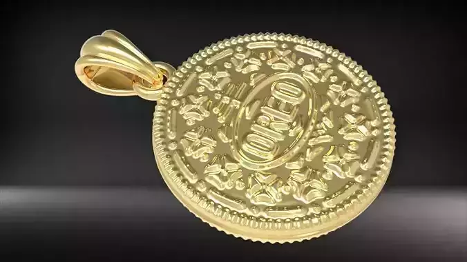 Oreo cookie pendant and charm