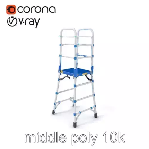 Adjustable Scaffold Ladder Aluminum Alloy model pack