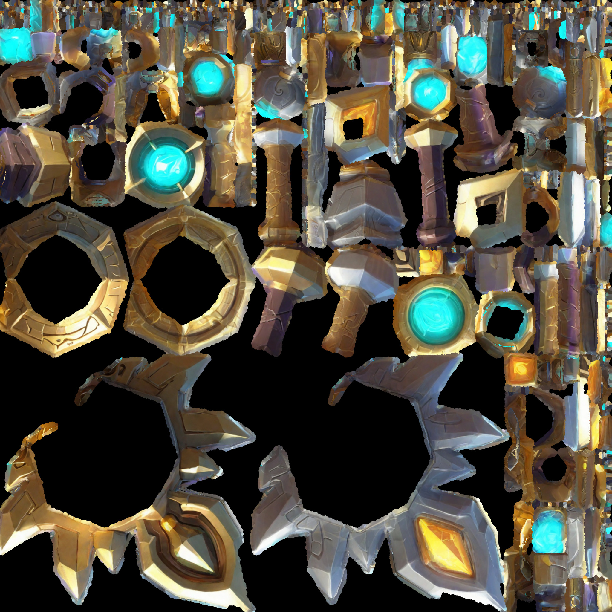 fantasy mace Low-poly 3D model_6