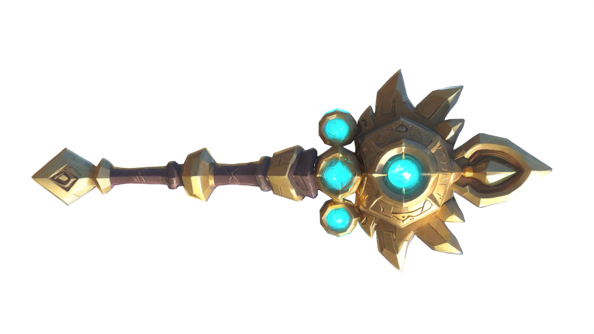 fantasy mace Low-poly 3D model_3