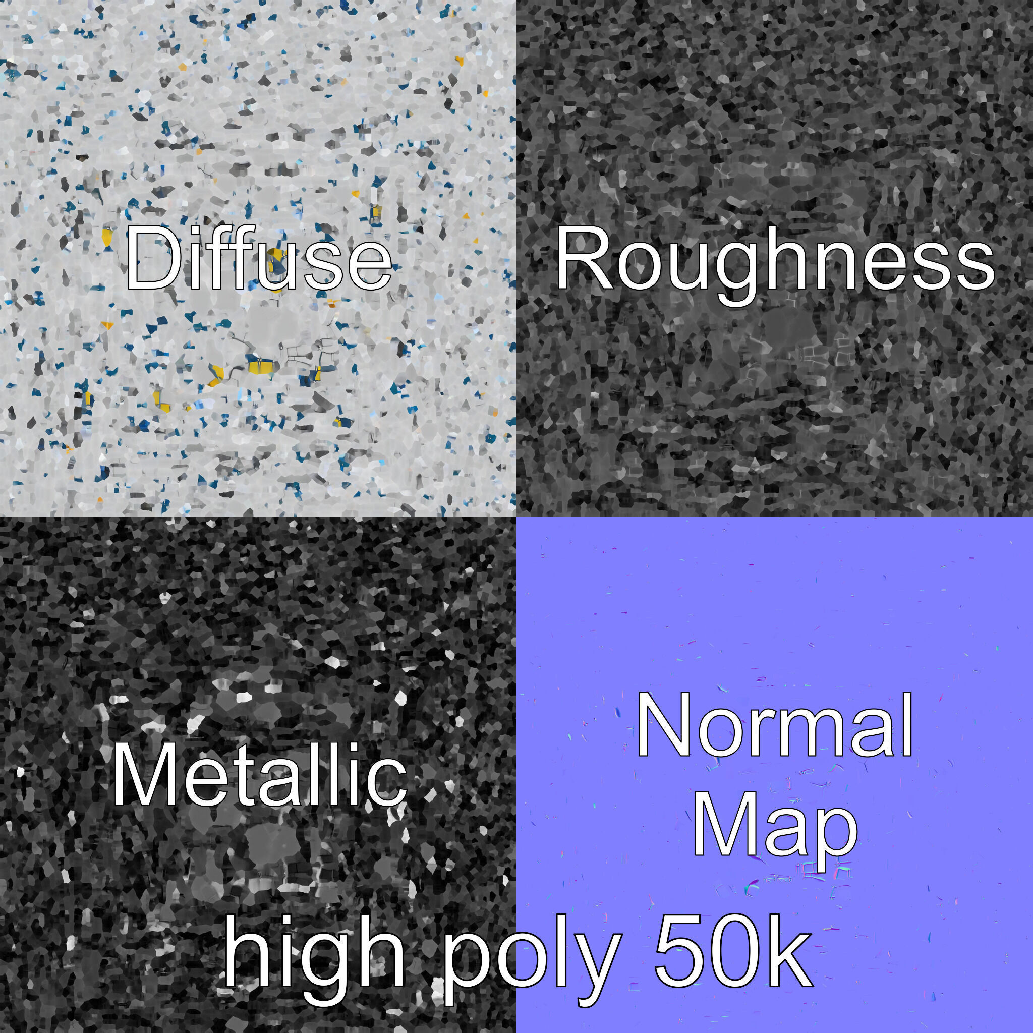 Modular Scaffold Ladder Heavy-Duty Metal Design model pack Low-poly 3D model_3