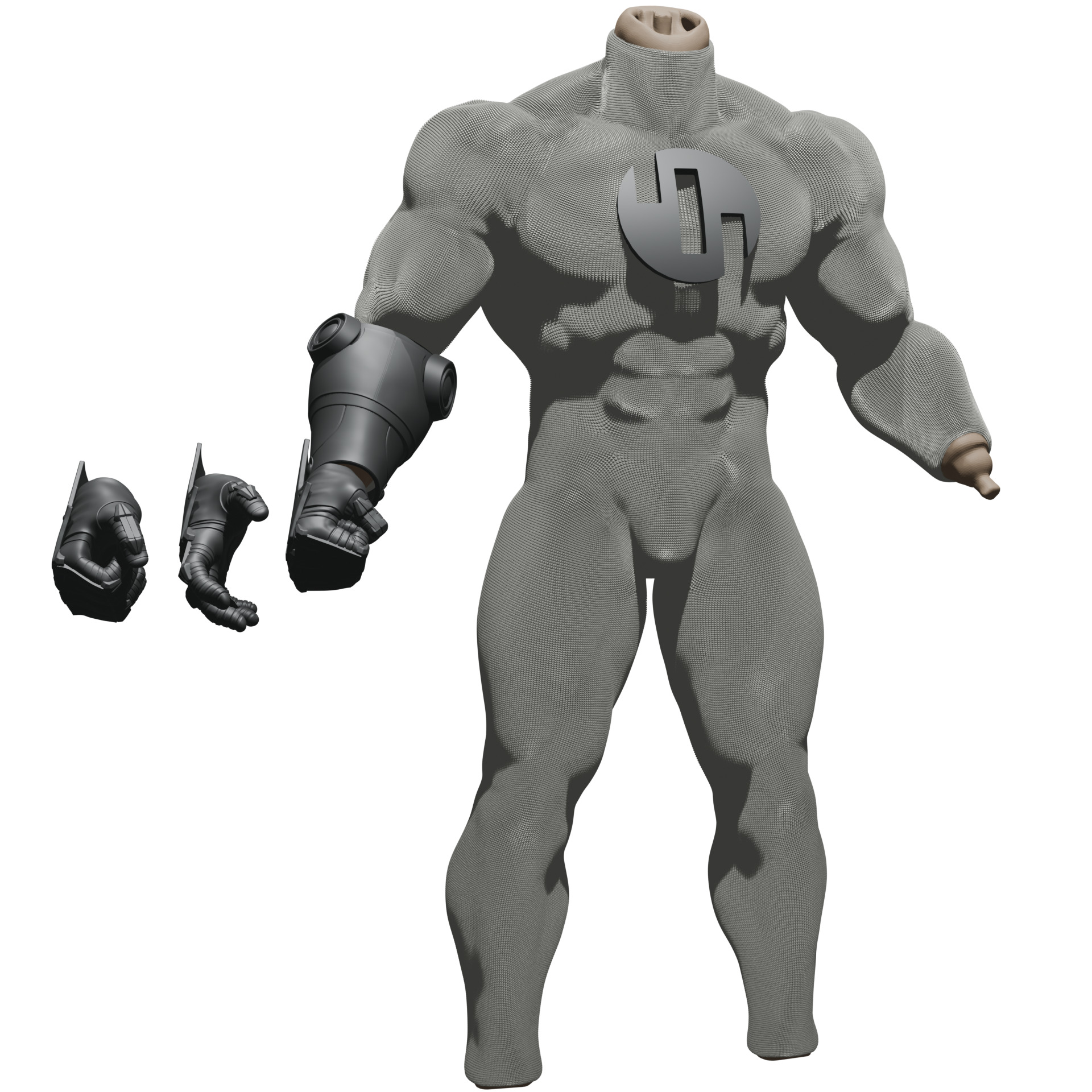 Conquest Prosthetic Arm  3D print model_1