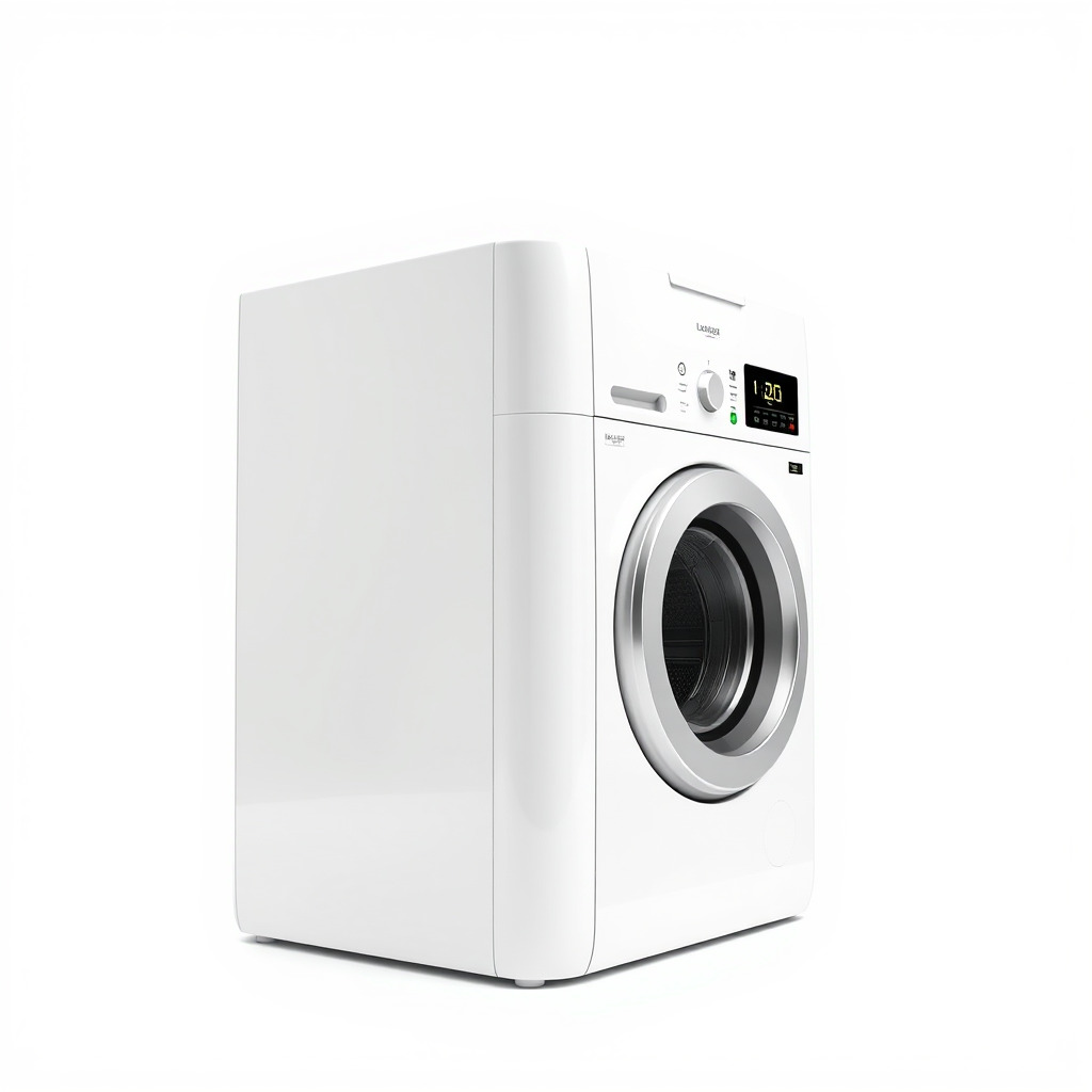 Futuristic Minimalist Laundry Wash Tower model pack Low-poly 3D model_4