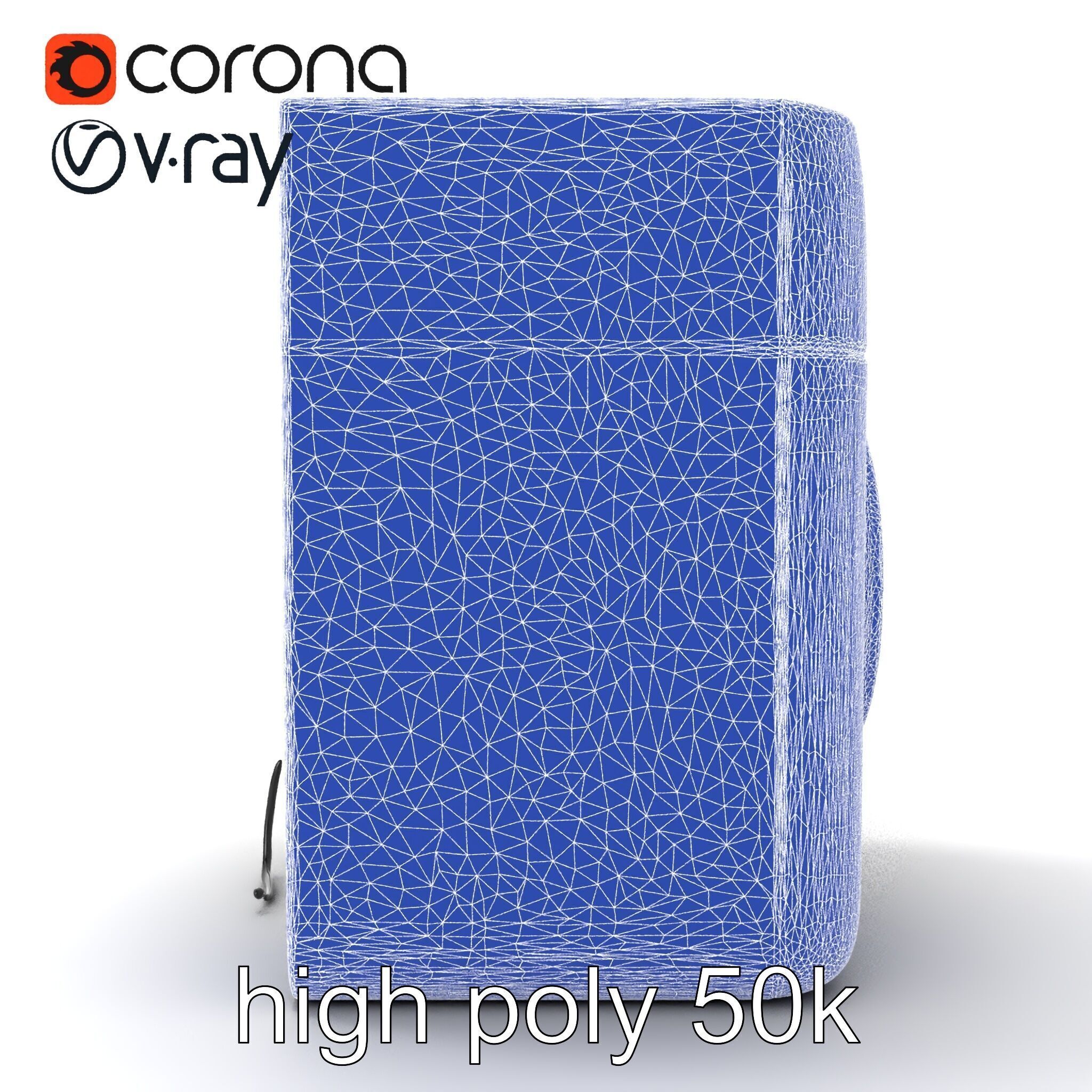 Futuristic Minimalist Laundry Wash Tower model pack Low-poly 3D model_32