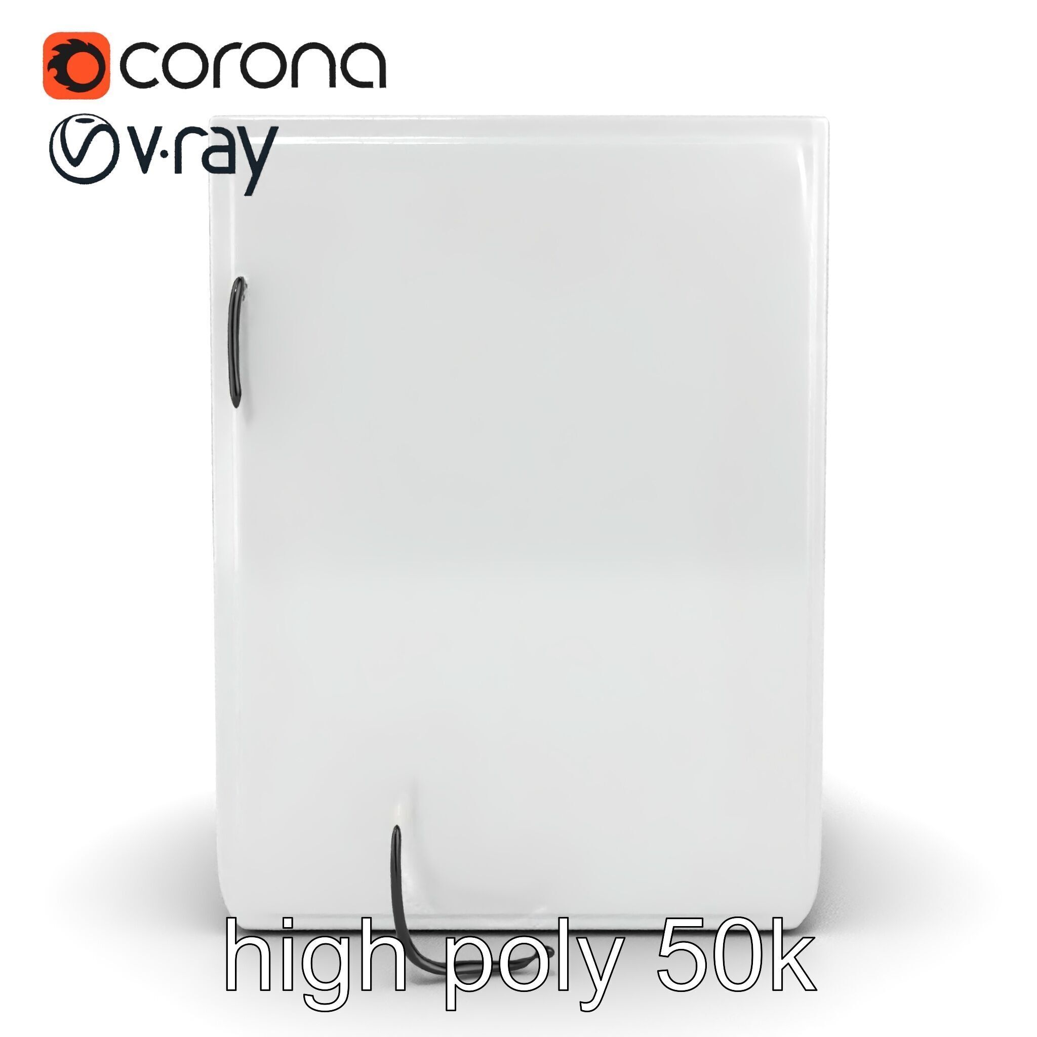 Futuristic Minimalist Laundry Wash Tower model pack Low-poly 3D model_18