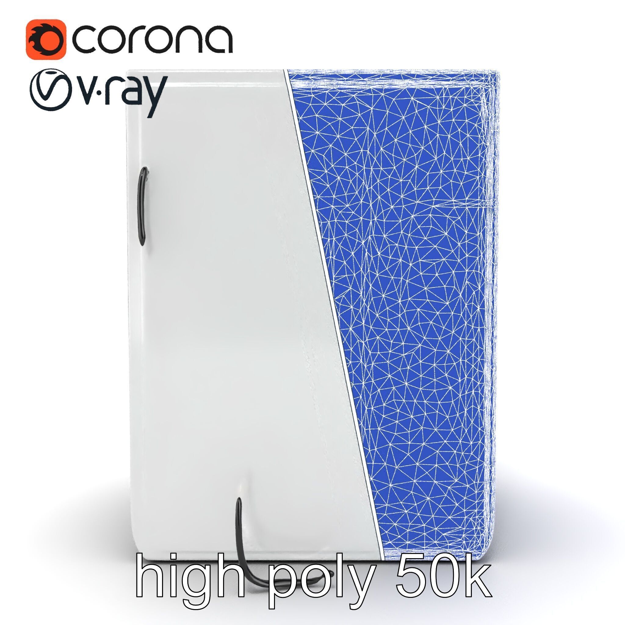 Futuristic Minimalist Laundry Wash Tower model pack Low-poly 3D model_24