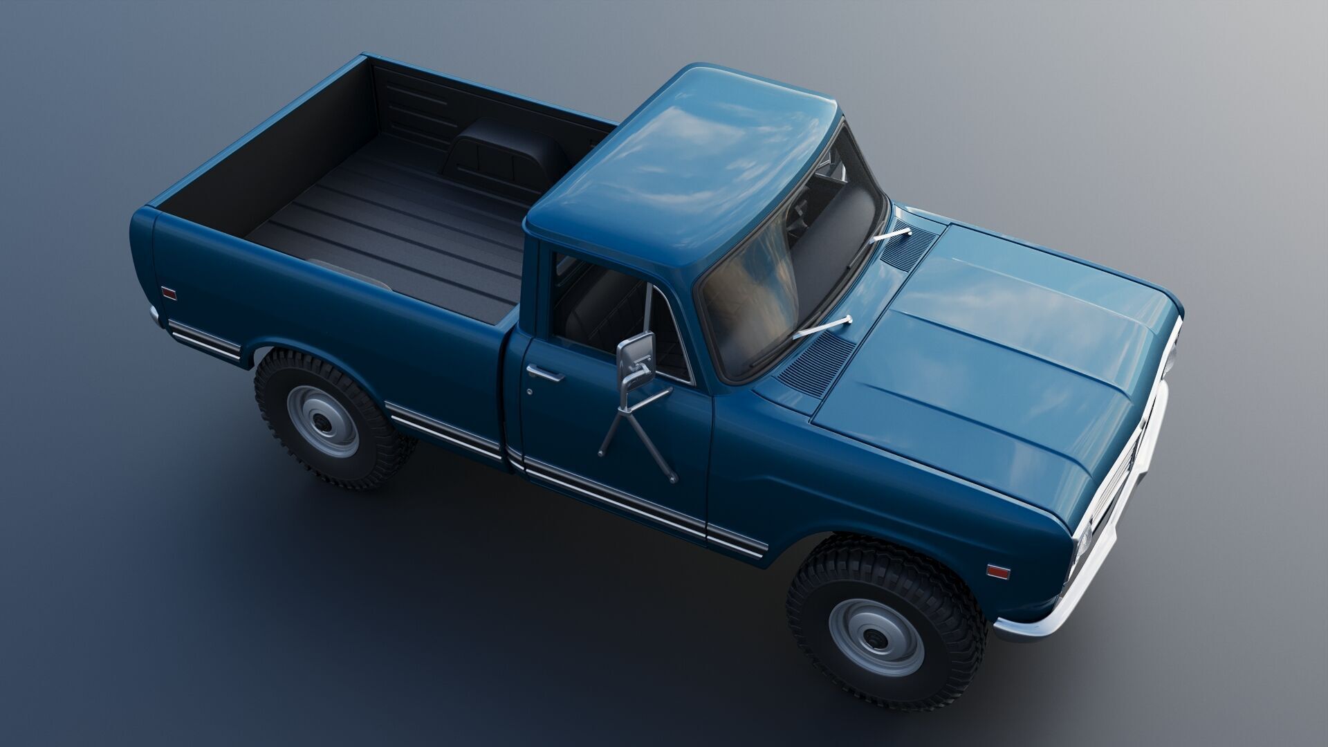 International Pickup 1972 3D print model_11