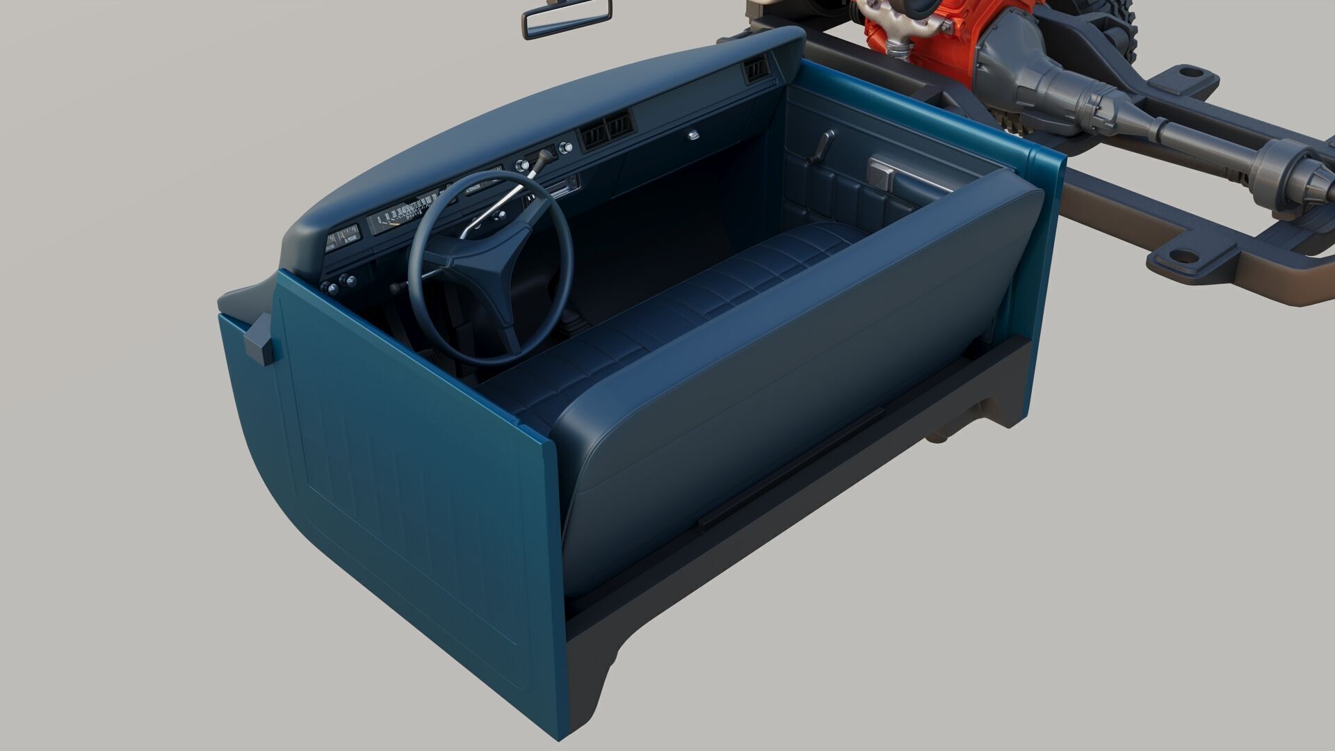 International Pickup 1972 3D print model_26