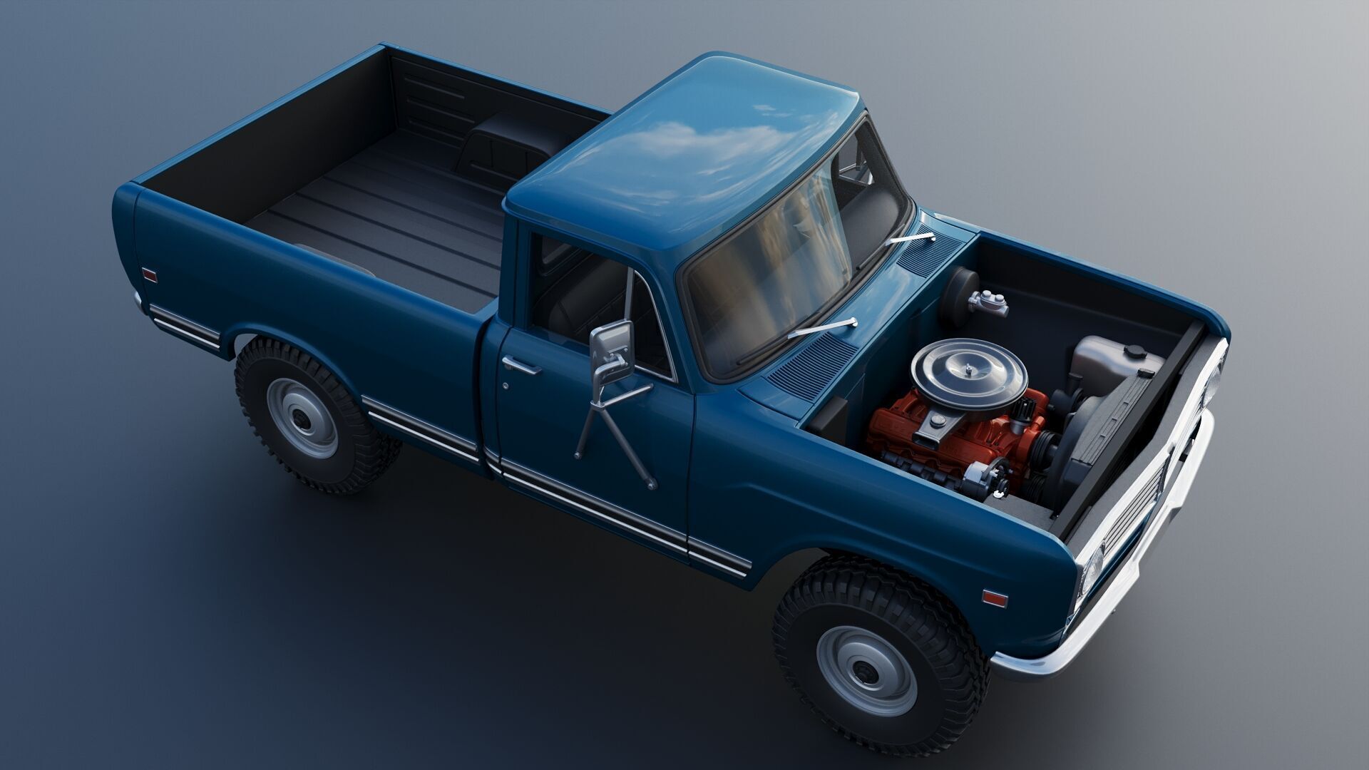 International Pickup 1972 3D print model_15