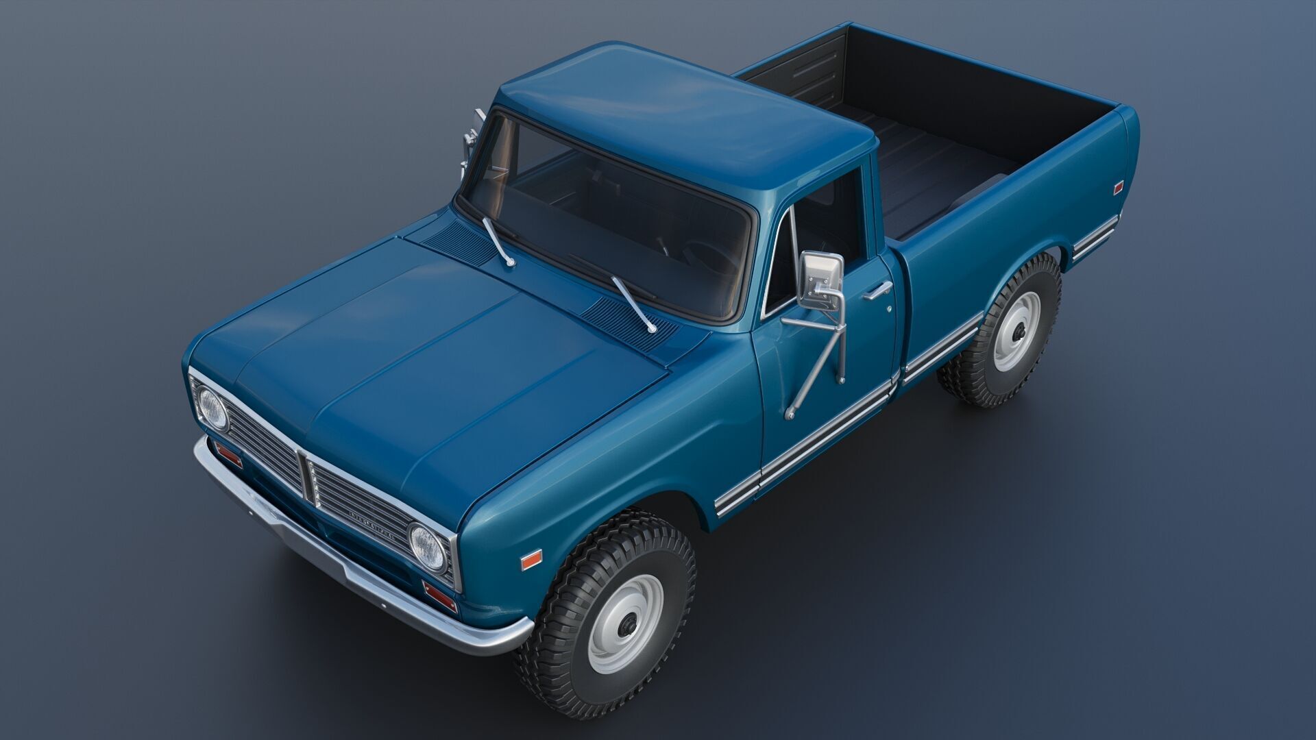 International Pickup 1972 3D print model_12